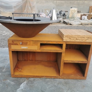 AHL Corten Steel Bbq Grill Charcoal <strong>Camping</strong> <strong>Fire</strong> Grill <strong>Camping</strong> Outdoor <strong>Fire</strong> <strong>Pit</strong> - Product Image 5