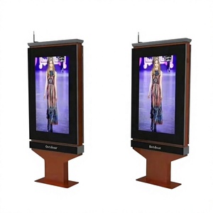 4000nits 2K 43-75 Inch Outdoor Ultra Thin Digital Signage Dual Screen <b>Display</b> for Airport Advertising - Product Image 1
