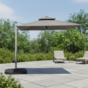 <span class=keywords><strong>Parasol</strong></span> de terrasse moderne de 3 m, écologique, imperméable, résistant au vent, protection <span class=keywords><strong>UV</strong></span> <span class=keywords><strong>50</strong></span>+, avec base réglable et structure en aluminium pour l'extérieur - Product Image 1