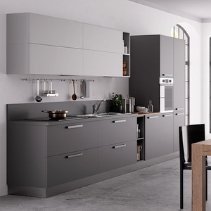 Armoire <span class=keywords><strong>de</strong></span> cuisine en bois massif, meuble avec Double <span class=keywords><strong>four</strong></span> - Product Image 1