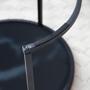 <b>Coffee</b> <b>Table</b> Nesting Set <b>Black</b> Marble Top <b>Round</b> Metal Frame Living Room Bedroom Furniture - Product Image 5