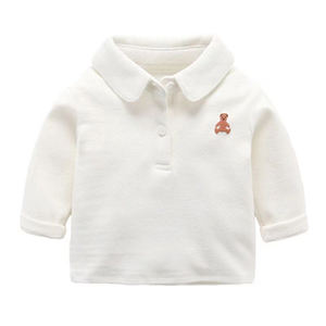 Camisa Polo para Niños, Estilo 2026, Primavera-Otoño, Moda Infantil, Camisa con Cuello, Blusa Blanca para Bebés, Ropa Interior - Product Image 1