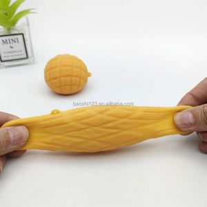 Jouets anti-stress mini-burger, boules de pâte souple TPR, pain ananas, croissant, jouets sensoriels alimentaires - Product Image 4