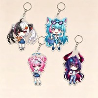 Porte-clés en acrylique mignon version Q du jeu Game Neverness To Everness, pendentif en acrylique Lacrimosa Mint Chiz Shinku, décoration de sac à dos, cadeau