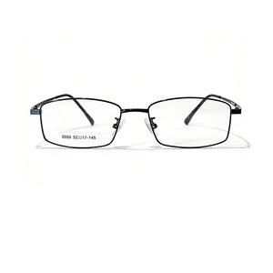 Monturas de gafas rectangulares ultraligeras de aleación de titanio para hombre 2055, montura completa, gafas de lectura graduadas de metal ligero - Product Image 1