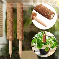 Poteau de mousse personnalisé de différentes tailles de mât de mousse utilisé pour le support des plantes mât totémique en coquille de noix de coco