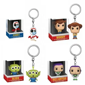 SM SM Pixar Toy Story 4 figurines Woody Buzz Lightyear Alien Forky Doll porte-clés Collection jouets pour garçons filles cadeau