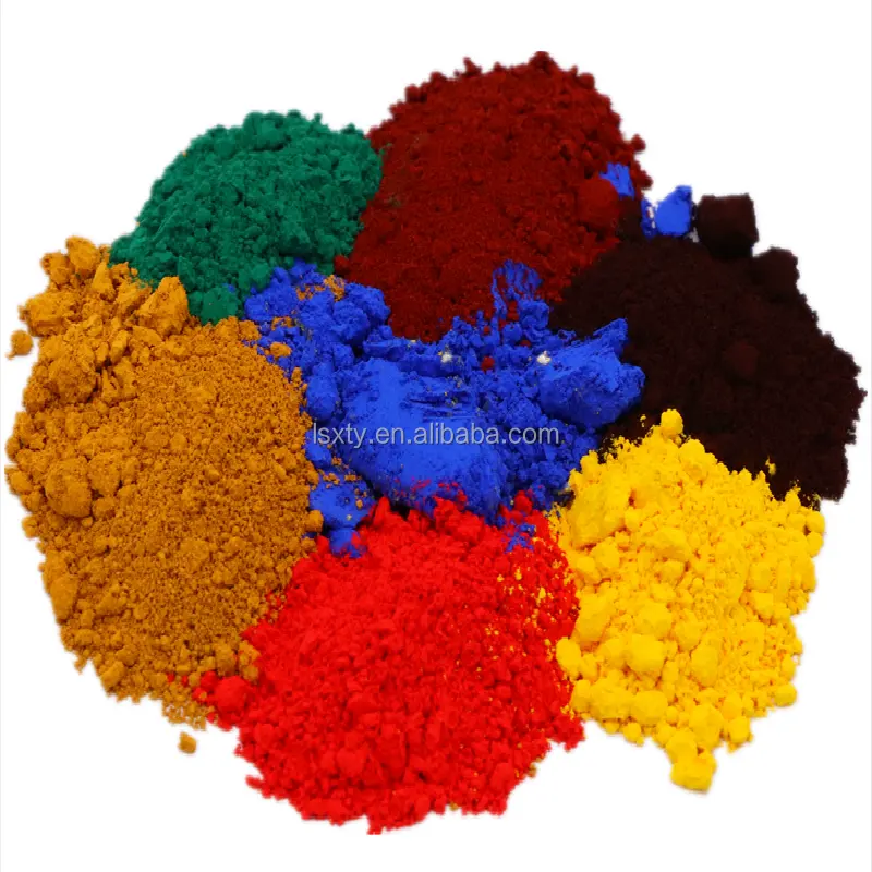 Produttore di ossido di ferro rosso giallo nero marrone verde giallo blu arancione pigmento