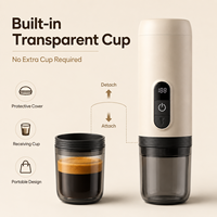 Machine à café expresso portable pour camping-car, écran numérique HD affichant la température et la puissance, machine à café automatique portative
