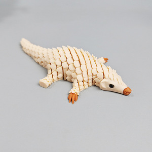 Produit phare : Figurine d'animal pangolin imprimée en 3D avec articulations mobiles, jouet décoratif pour bureau - Product Image 6