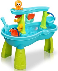Juego de mesa sensorial para exteriores MILI para niños, juguetes de juego de arena de playa y agua grande para actividades de verano hechos de plástico duradero - Product Image 1