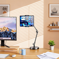 Personalizado Oneday YH15 360 °   Soporte Giratorio para Tablet de Escritorio con Brazo Largo, Base Estable, Ajustable, para Oficina, Hogar y Transmisiones en Vivo
