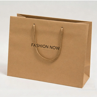Sac cadeau en papier brun écologique recyclé avec design personnalisé en feuille d'or de luxe