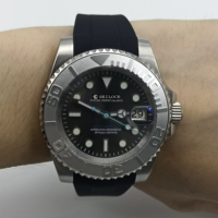 Reloj de Acero con Movimiento NH35 Vintage Personalizado SEILOCE, Reloj Mecánico Automático Completo a Prueba de Agua para Hombre