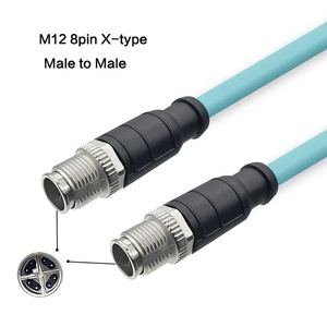 Nhà máy 10 Gigabit <span class=keywords><strong>M12</strong></span> 8pin <span class=keywords><strong>x</strong></span> Mã <span class=keywords><strong>Ethernet</strong></span> Cáp mạng cao linh hoạt IP67 không thấm nước công nghiệp Cáp Cáp thông tin liên lạc - Product Image 2