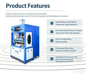 Nouvelle machine de soudage plastique à radiofréquence Hipower 10KW pour pare-<span class=keywords><strong>soleil</strong></span> de voiture 220V/380V, zone de soudage personnalisée - Product Image 2