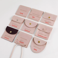 Organisateur de bijoux en mini rouleau de voyage en microfibre de luxe avec logo personnalisé emballage cadeau pochette à bijoux pour boucles d'oreilles bagues collier