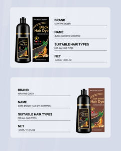 แชมพูย้อมผมสีดำถาวรทำจากโสมสมุนไพร5 in 1จากประเทศไทย - Product Image 5