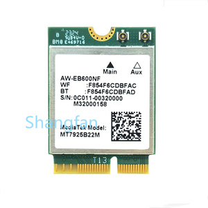Mt7925 wifi7 Card mạng bt5.3 M.2 NGFF <span class=keywords><strong>adapter</strong></span> không dây 5400Mbps Tri ban nhạc 2.4G 5G 6GHz <span class=keywords><strong>Wifi</strong></span> 7 <span class=keywords><strong>Lan</strong></span> thẻ cho windows11 - Product Image 1