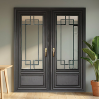 Verre trempé triple isolation Low-E de luxe, style chinois ancien, design traditionnel, à économie d'énergie, pour salon et parc, en aluminium