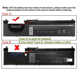 Batterie NYFJH authentique neuve 11,4 V/97 Wh pour <span class=keywords><strong>Dell</strong></span> <span class=keywords><strong>Precision</strong></span> 7530 7730 <span class=keywords><strong>7540</strong></span> 7740 P34E P74F 0WMRC GW0K9 - Product Image 4