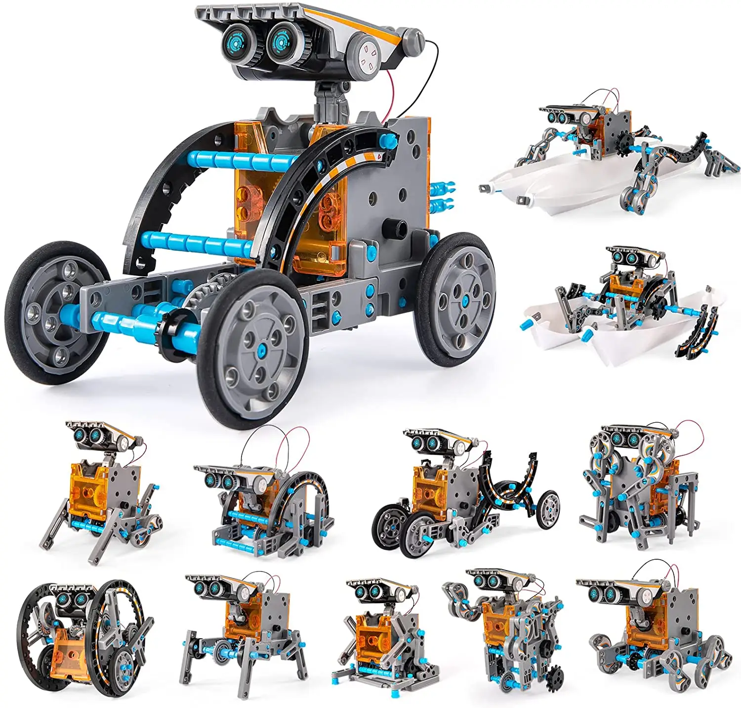 Puzzle amazon toys Kit de solar robot children's toys assembleable set