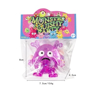 Juguete Blandito Antiestrés con Purpurina, Monstruo Pequeño, de Maltosa, TPR, de Subida Lenta - Product Image 4