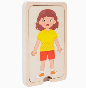 Jeu éducatif écologique en bois Montessori sur la structure du corps humain pour enfants, garçons et filles - Product Image 5