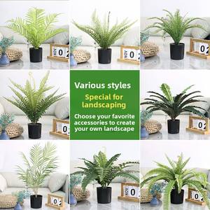 Plante Artificielle en Plastique, Petite Plante en Pot d'Intérieur, Écologique, Durable, Accessoires de Paysagisme, Branches de Fleurs, Thanksgiving - Product Image 1