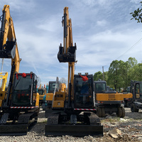 Excavatrice sur chenilles Sany SY95C d'occasion de 9,5 tonnes, pièces d'origine Sany 95C, faible nombre d'heures de fonctionnement pour projets de terrassement