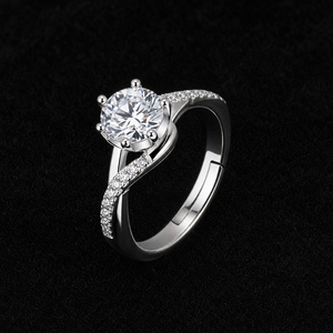 Anillos de Plata 925 <span class=keywords><strong>y</strong></span> Oro 14K con Zirconia, Anillos de Compromiso con Diseño de Enredos de Amor <span class=keywords><strong>y</strong></span> Promesa Eterna para Mujer, Regalo de Lujo para Bodas, Uso Diario <span class=keywords><strong>y</strong></span> Fiestas - Product Image 1