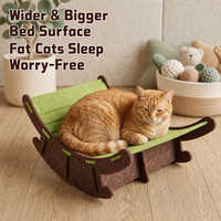 Nouvelle chaise à bascule en feutre pour chats et chiens, griffoir intégré, durable, résistant à l'usure, toutes saisons, lit inclinable pour animaux de compagnie