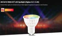 Miboxer Mi light FUT103ZR Tuya smart Zigbee 3.0 2.4G Luminosité et température de couleur réglable 4W GU10 RGB CCT LED Spot