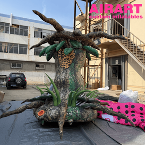 Tronco de Árbol Inflable Gigante Personalizado de Fábrica con Raíces Expuestas, Accesorio Inflable Realista con Textura de Árbol de <span class=keywords><strong>la</strong></span> Selva para Fiestas - Product Image 1