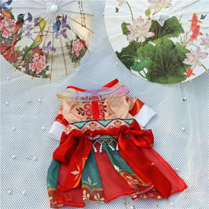 <span class=keywords><strong>Pet</strong></span> Hanfu Características Chinesas Vestuário Cachorro Verão Seção Fina Roupa Do Cão Estilo Antigo <span class=keywords><strong>Pet</strong></span> Dog Dress Cat Vestuário - Product Image 6