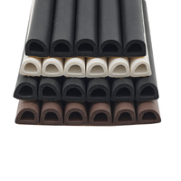Joint en mousse de caoutchouc creux en forme de D avec adhésif simple face, bande EPDM imperméable et absorbant les chocs pour les boîtiers électriques
