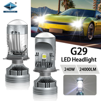 Projecteur de phare LED H4 240W 24000LM 6000K Température de couleur Universel Facile à installer AC 12V Camion Moto Voiture