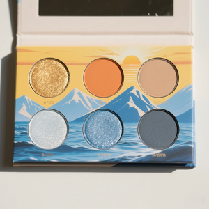 Private Label Palette d'ombres à paupières 6 couleurs Maquillage végétalien mat et chatoyant à haute teneur en pigments - Product Image 4