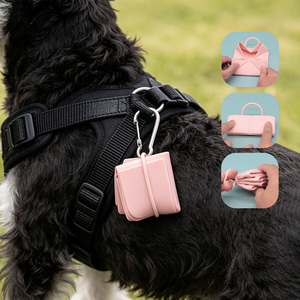 Bol pliable en silicone pour chien 500 ml avec mousqueton, bol de voyage pliable pour animaux de compagnie pour le camping en plein air, la randonnée, bol à eau pour chat et chien - Product Image 2