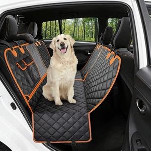 Waterproof Dog Car Seat <b>Cover</b> Hard Bottom Soft Backseat Pad with Mesh <b>Window</b> Vehicle Sit Pad Protector for Backseat Dog Car Seat - Product Image 2
