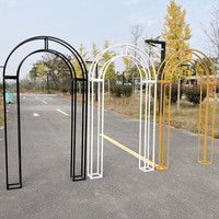 Nuevos Accesorios para Bodas, Arco de Truss, Adornos para Fondo de Escenario, Pilares Cuadrados Curvos, Decoración de Puerta Arqueada, Soporte para Flores