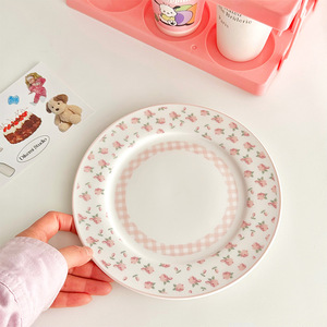 Plato de Porcelana Estilo Coreano, con Encaje, Diseño de Corazón, Pintado a Mano, Estilo Vintage Francés, <span class=keywords><strong>para</strong></span> Postres, Frutas y <span class=keywords><strong>Desayuno</strong></span> - Product Image 4