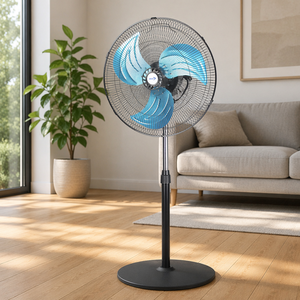 Ventilador de Aire Acondicionado Eléctrico de Plástico para el Hogar, Oscilación Mecánica Ajustable, Bajo Nivel de Ruido, Eficiencia Energética - Product Image 4