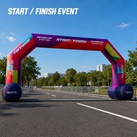 Porte publicitaire gonflable pour les festivals, arche d'entrée pour la publicité et la promotion de la marque lors d'événements