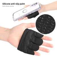Gants de fitness unisexes à fermeture magnétique, antidérapants, demi-doigts, design quatre doigts, absorbants la transpiration, respirants, en polyester