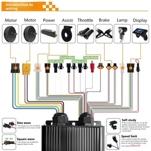 Kit de Conversión de Motor para Bicicleta Eléctrica MTX39 de 60-100 km/h, 48V, 52V, 60V, 72V, 2000W, 3000W, 5000W, con Acelerador y Llaves - Product Image 3