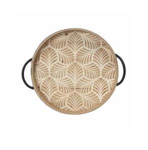 Ensemble de plateaux de service en bois d'acacia, best-seller, 3 pièces, décoratif, table basse pour salon, hôtel, restaurant, pour Noël - Product Image 2