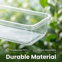 Boîte d'emballage en plastique transparente personnalisée pour pâtisseries, biscuits, gâteaux, et autres produits de boulangerie, vente en gros