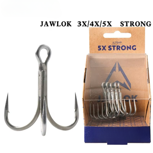 TGD Nueva Llegada NUEVO JawLok <span class=keywords><strong>3x</strong></span> 4x <span class=keywords><strong>5x</strong></span> Anzuelos Triples Reforzados para Señuelos de Agua Salada, Anzuelo Triplo de Pesca - Product Image 2