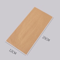Fabrication de sacs en papier personnalisés à double ouverture, imprimés, résistants à l'huile et à la graisse, pour pain, gaufres, hamburgers, sandwichs, beignets, en forme de triangle